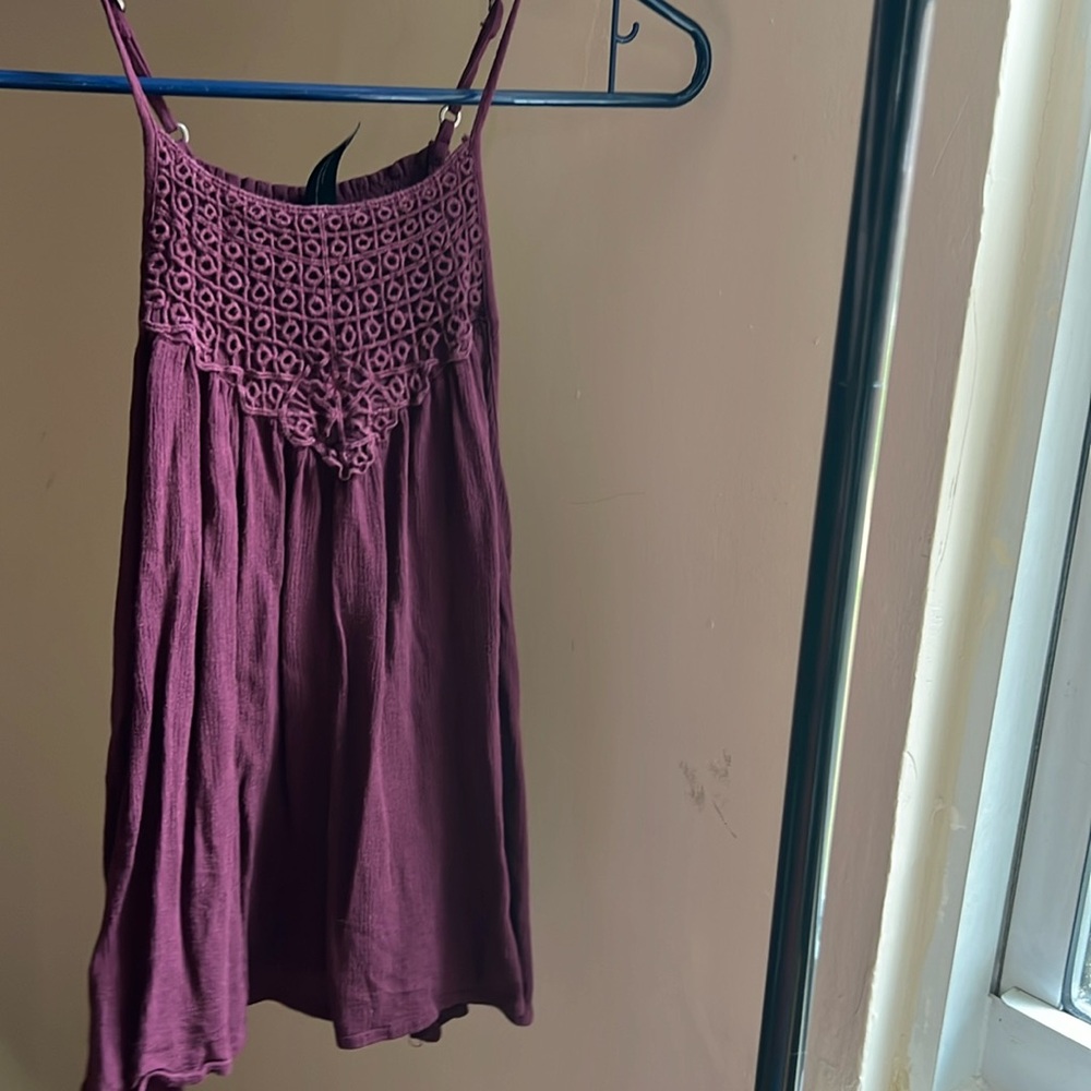 Casual Maroon Tank Top